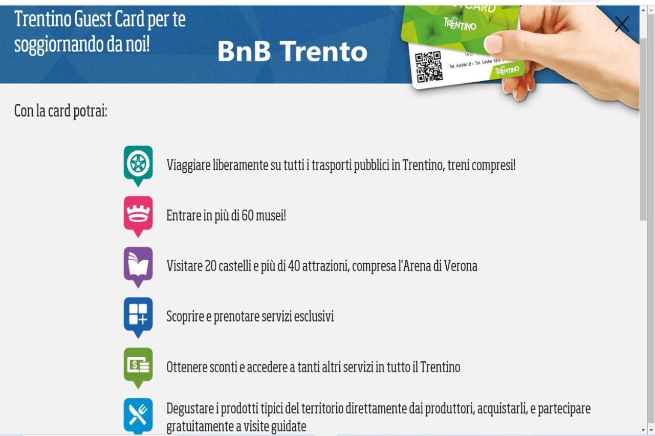 Bnb Тренто Экстерьер фото